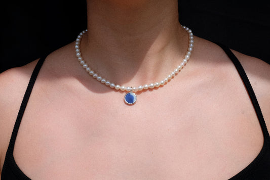 Antique Porcelain Grand Pearl Necklace