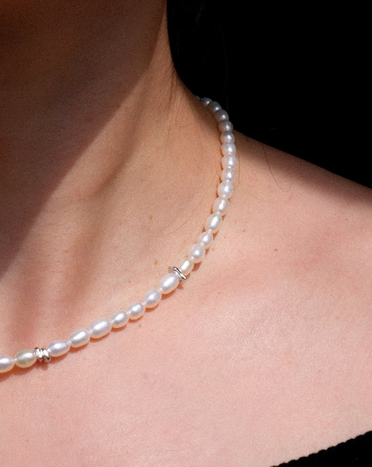 Pure Pearl Silver Dust Necklace