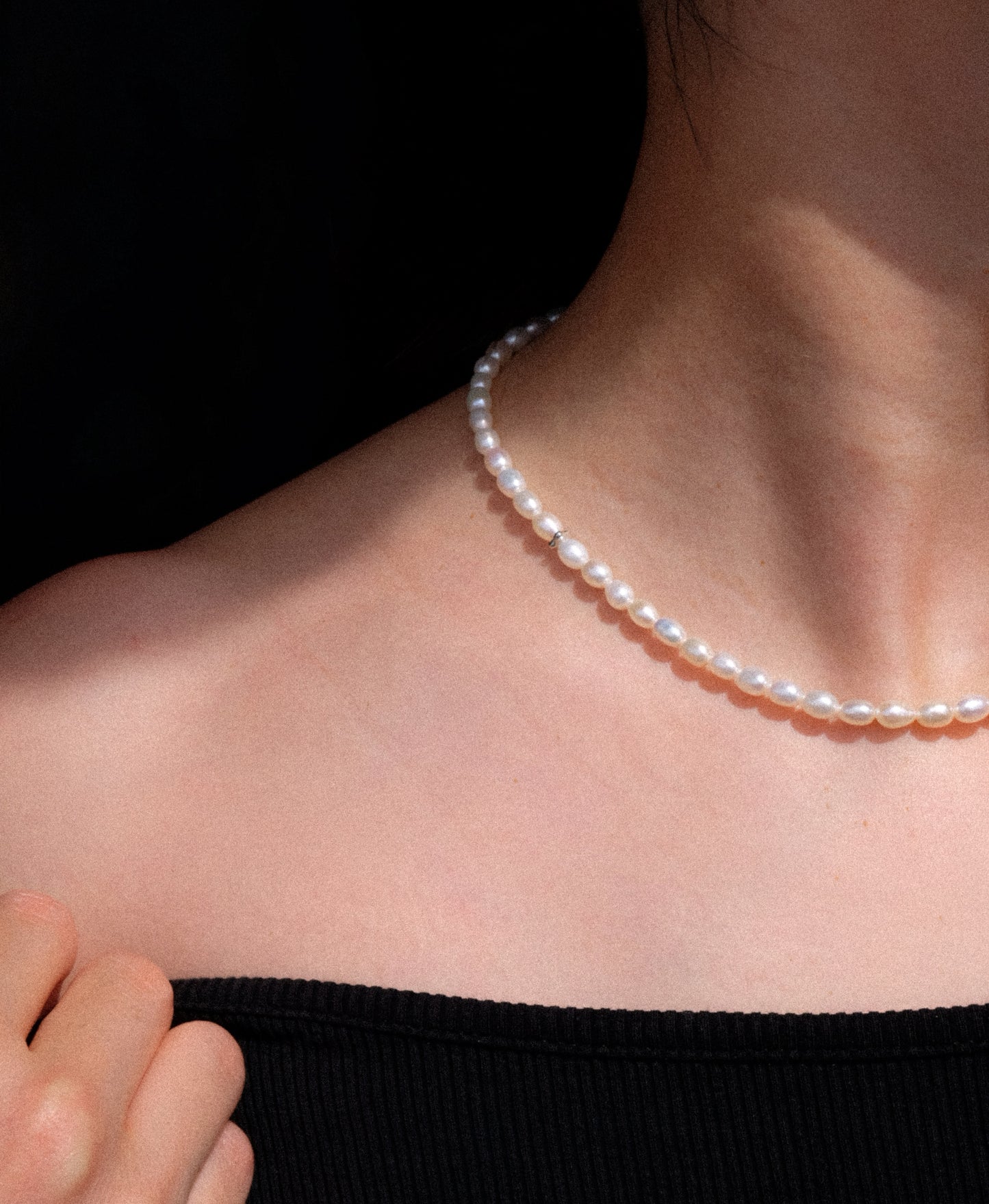 Pure Pearl Silver Dust Necklace