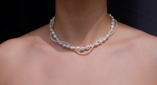Raw Pearl Necklace